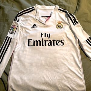 Real Madrid Adidas Longsleeve Jersey #10 James